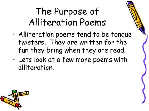 what is the purpose of alliteration in poetry